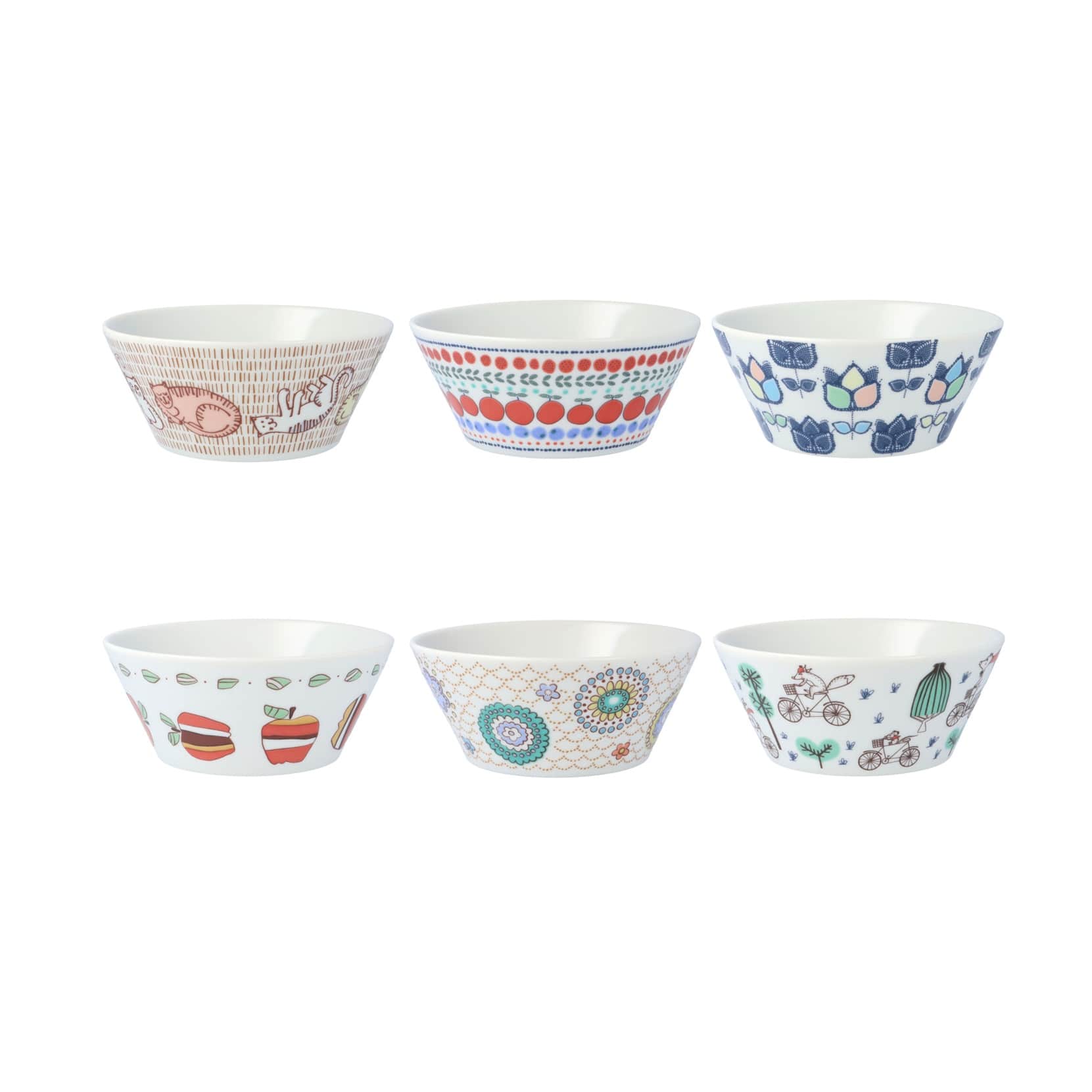 九谷焼 ハレクタニ　ボウル６客セット