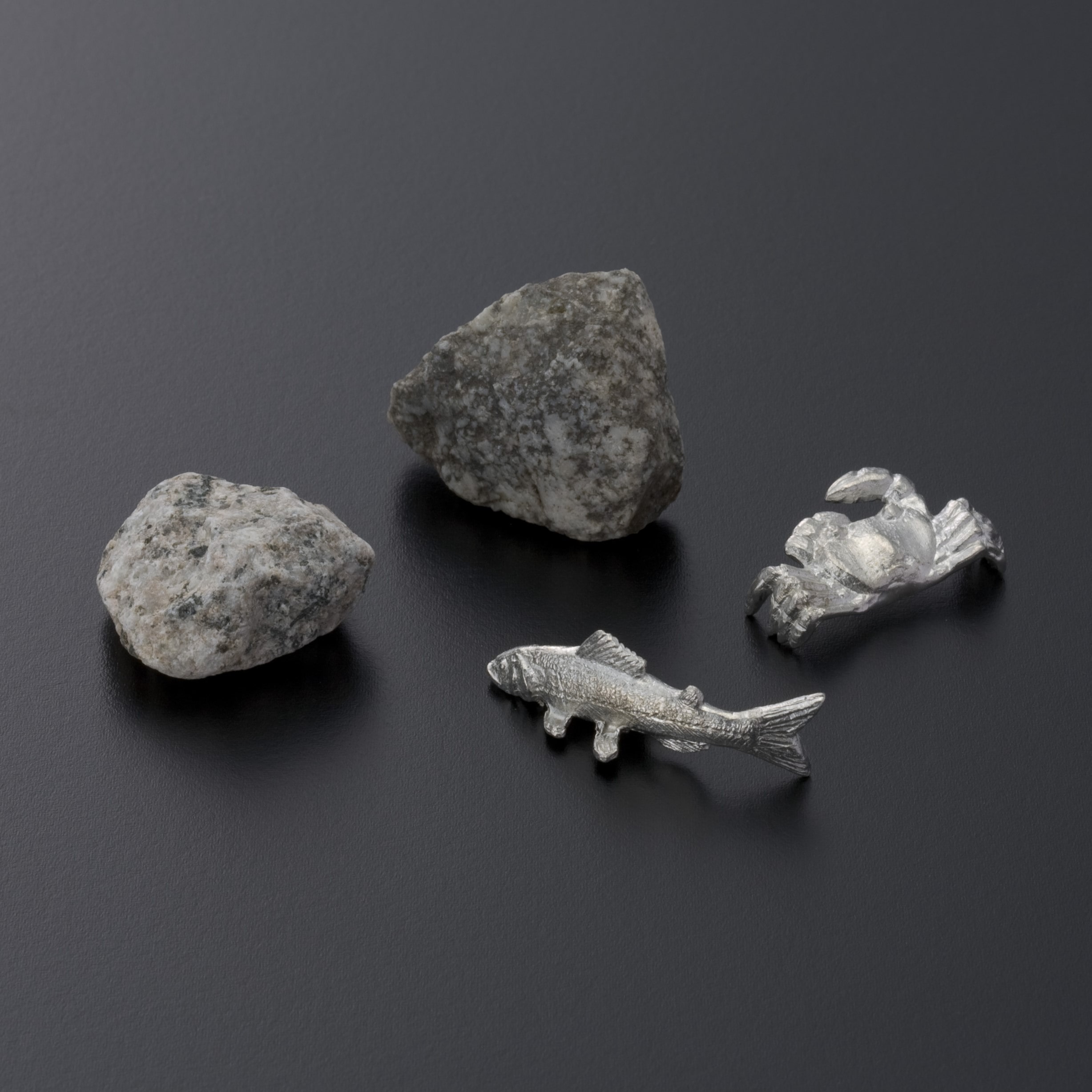 ナガエ　銀雅堂　雫影アクセサリーセット　鮎蟹