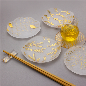 toumei 箔 mamezara ジオメトリー 4枚セット（GOLD）