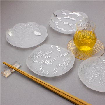 toumei 箔 mamezara ジオメトリー 4枚セット（SILVER）