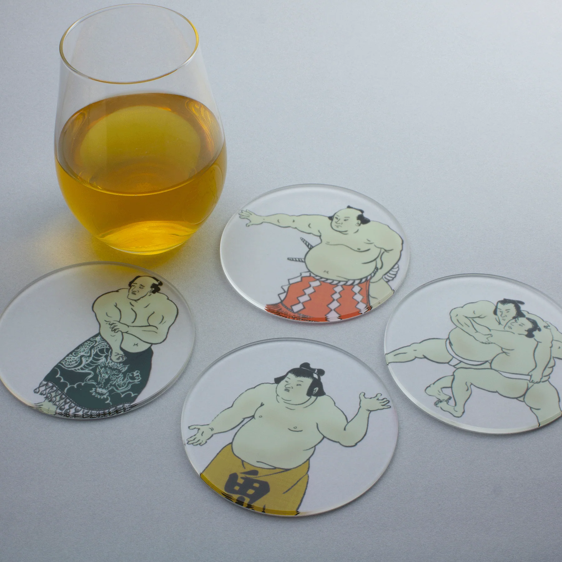 toumei 関取 コースター 4枚セット