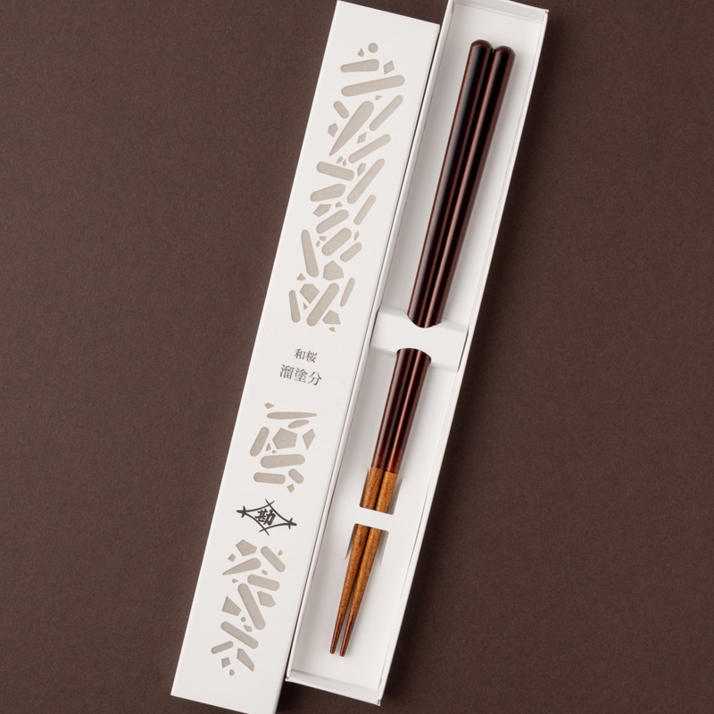 和桜 溜塗分 23cm