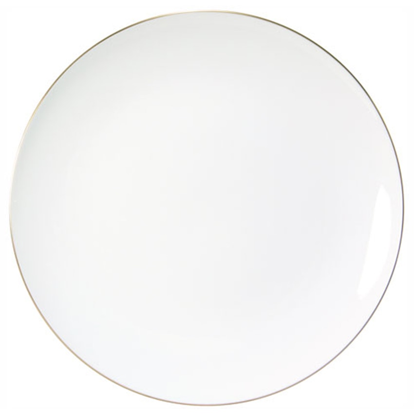 大倉陶園　ゴールドラインクープシェープ　27cmミート皿