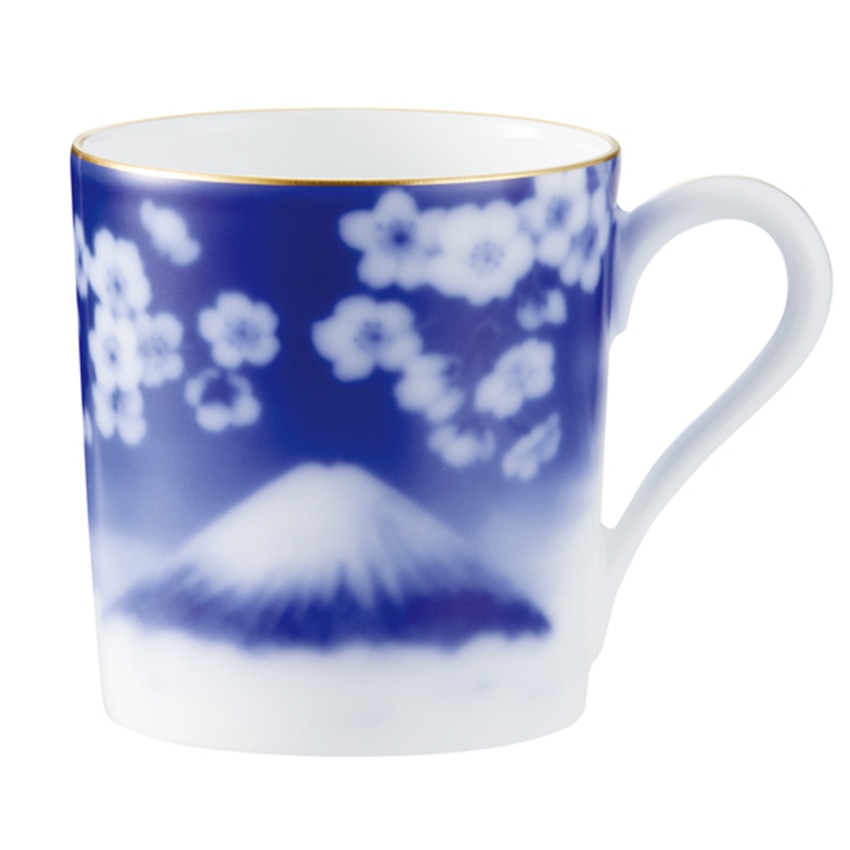 大倉陶園　花見富士　マグ