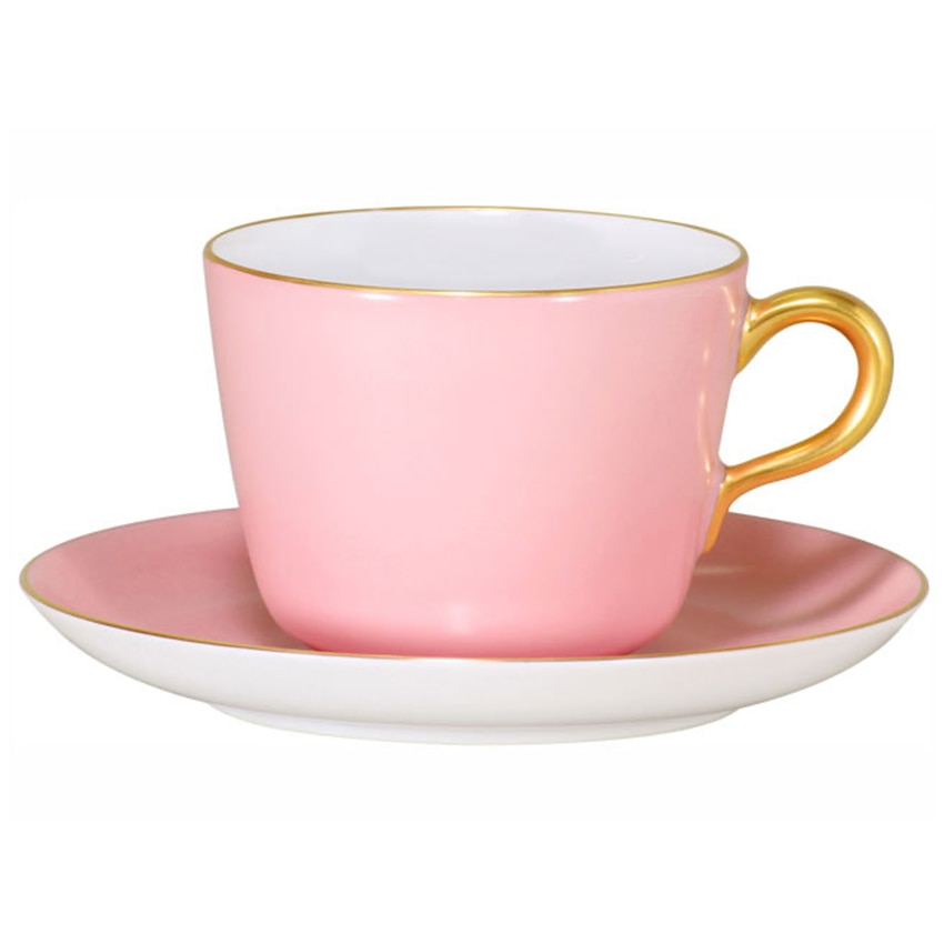 大倉陶園 色蒔き モーニング碗皿(ピンク): TORIYOSE | HANEDA