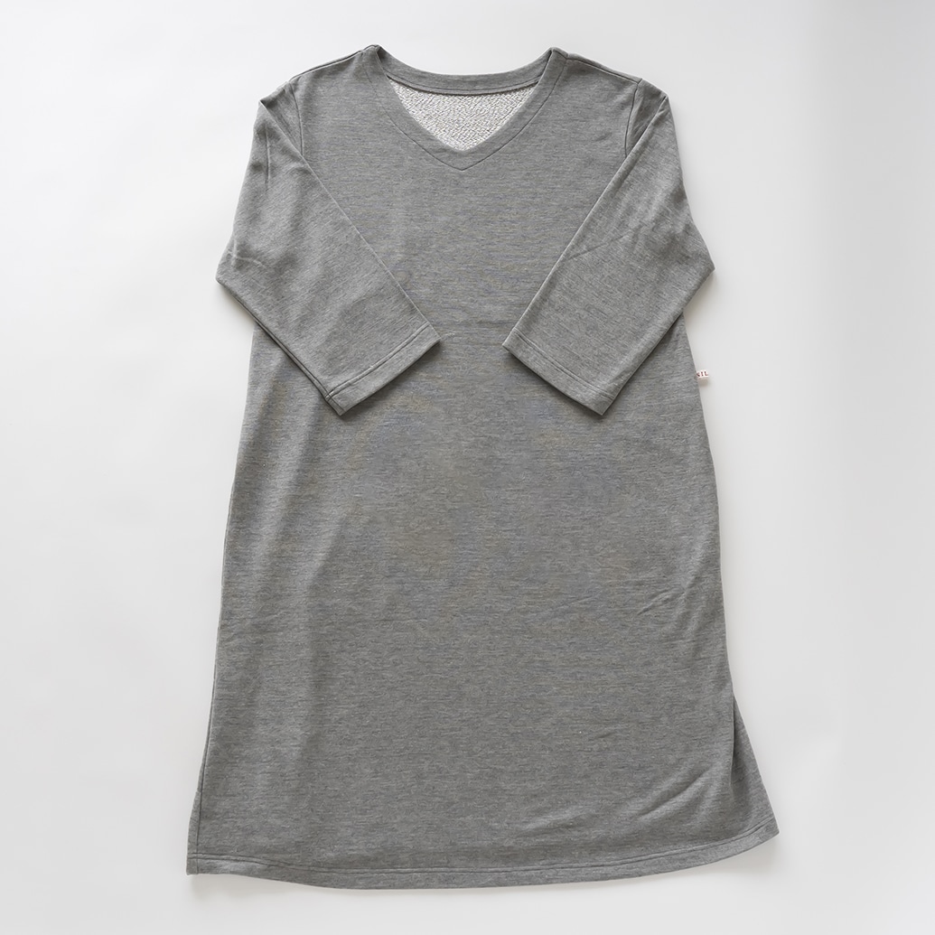 SILKKI　ｼﾙｸﾊﾟｼﾞｬﾏ ｼﾙｯｷｴｱﾄﾞﾚｽ ｸﾞﾚｰ