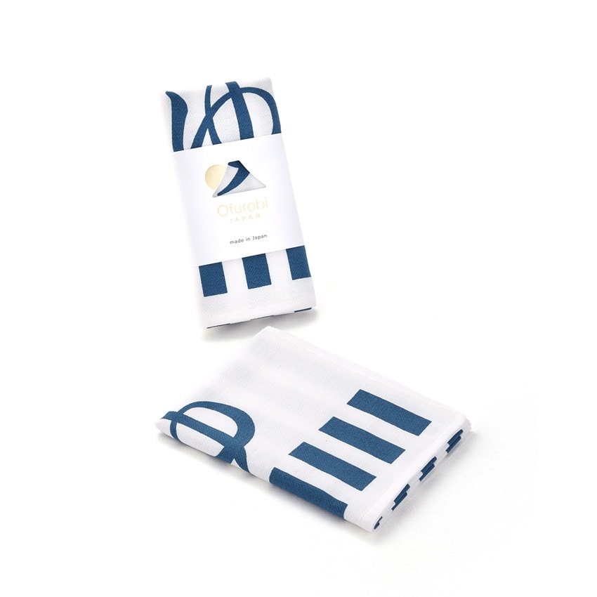 タオル美術館　湯のれん 手ぬぐいタオル ネイビー