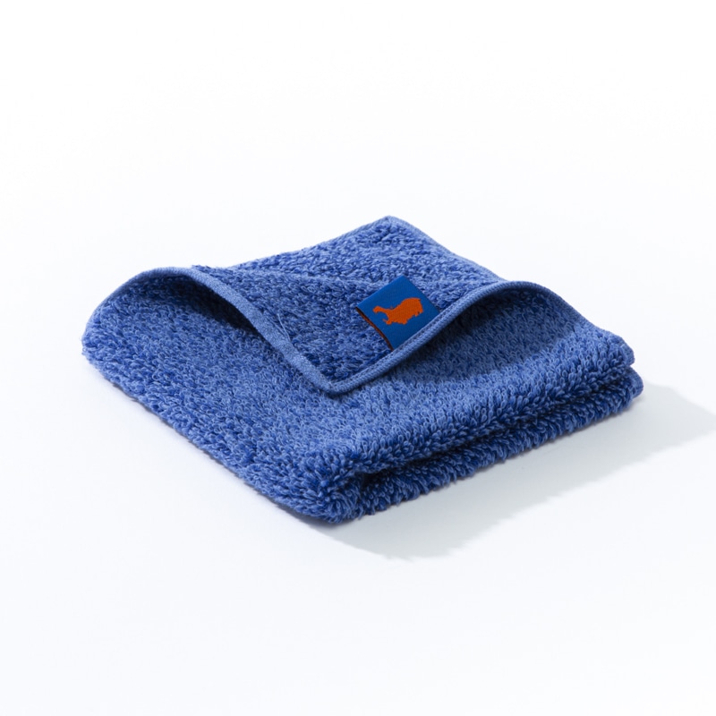 ヒポポタマス　BCブレンド タオルハンカチ ブルー