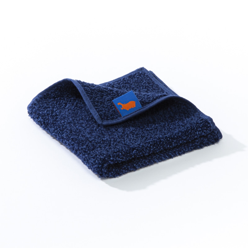 ヒポポタマス　BCブレンド タオルハンカチ ネイビー