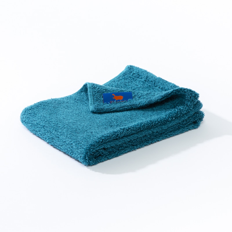 ヒポポタマス　BCブレンド フェイスタオル カリビアンブルー