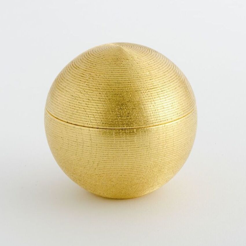 箔座　千筋まり型小物入れ 大　永遠色