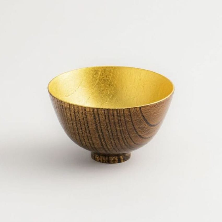 箔座　欅 ぐいのみ(モダン) 拭漆