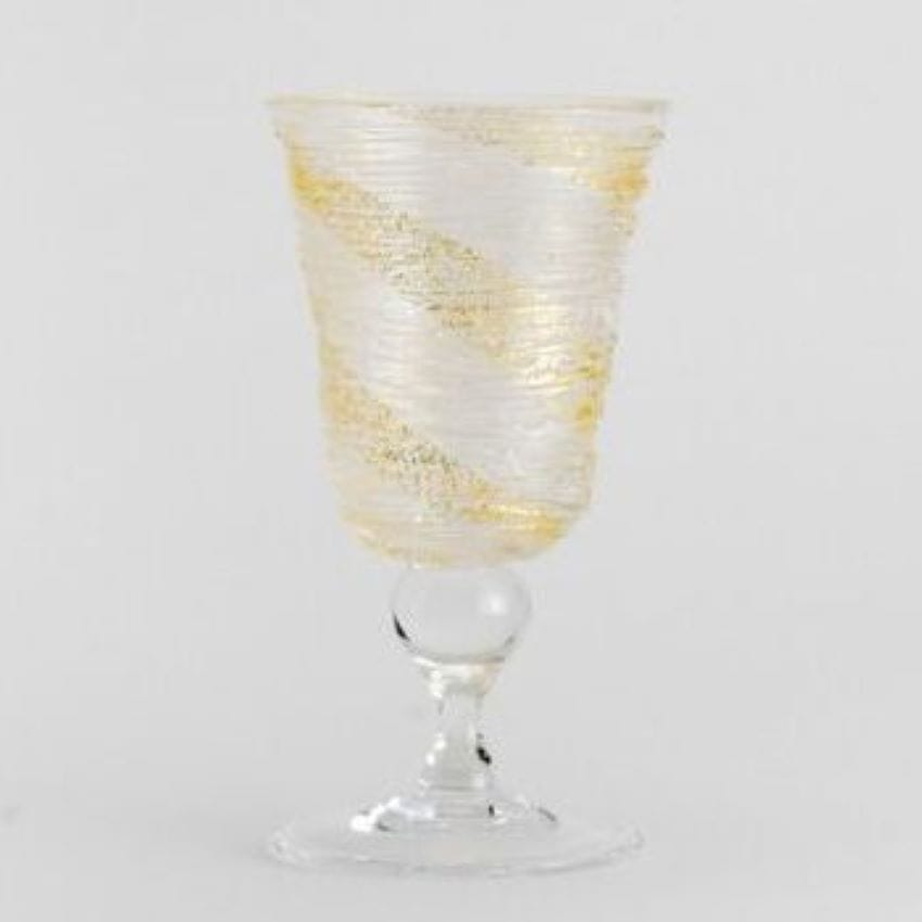 箔座　氷結 ワイングラス 金