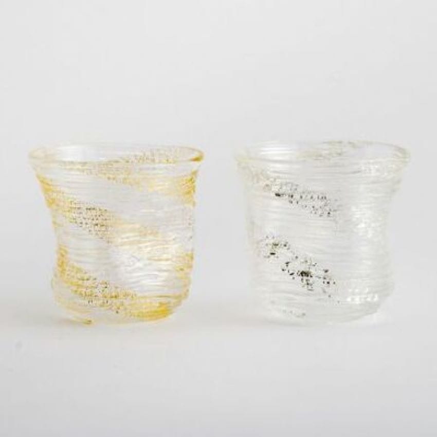 箔座　氷結 ぐい呑 金･銀ペア