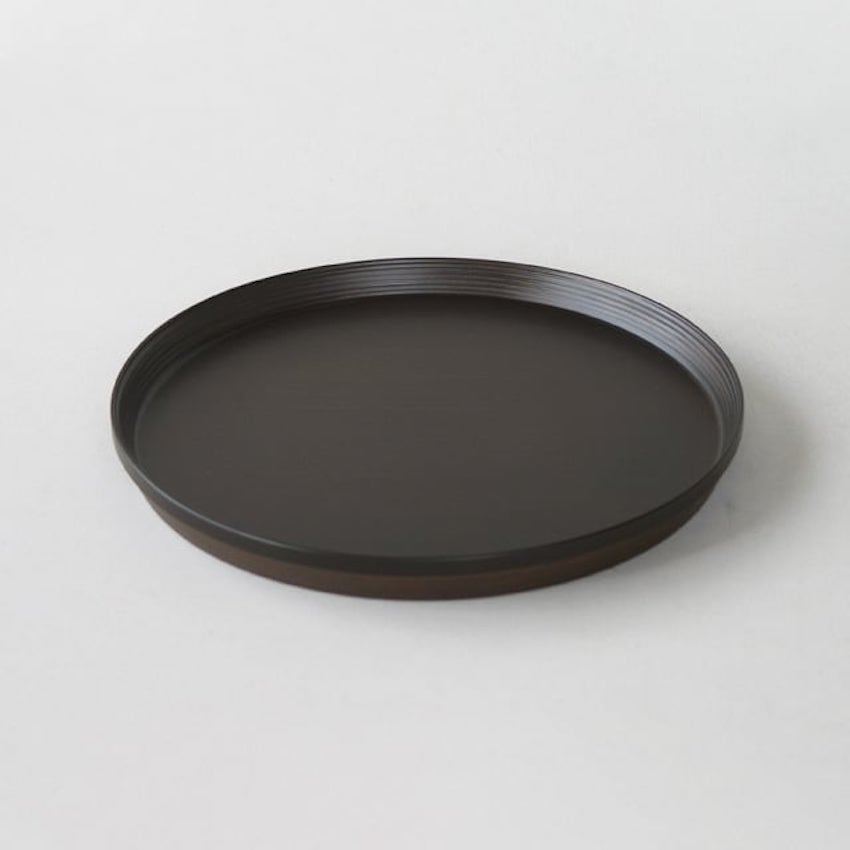 BUNACO　ﾀﾞｰｸﾌﾞﾗｳﾝ 丸盆