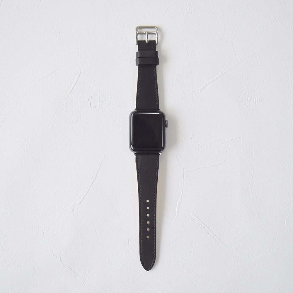 NO SIGN 和牛レザー ウォッチバンド アップルウォッチ用 38mm / 40mm / 41mm Black