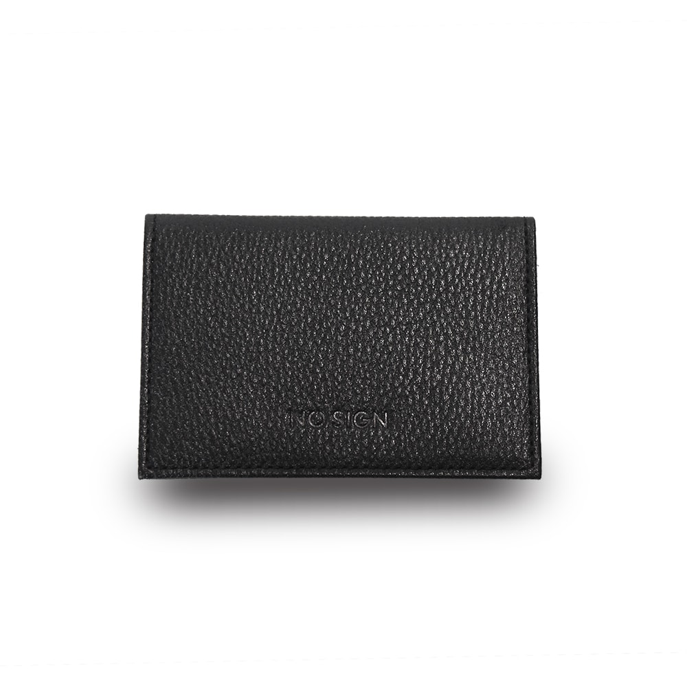 NO SIGN 和牛レザー エンボス カードケース