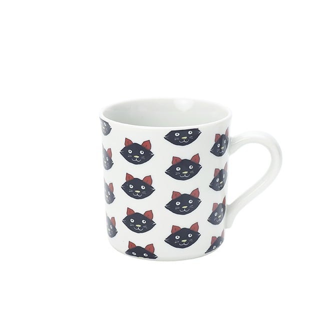 KUTANI SEALマグカップ 黒猫整列　1個入