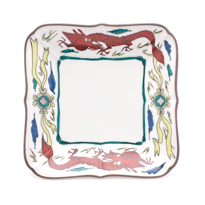 KUTANI SEAL TRADITIONAL額皿 雲龍文　1個入