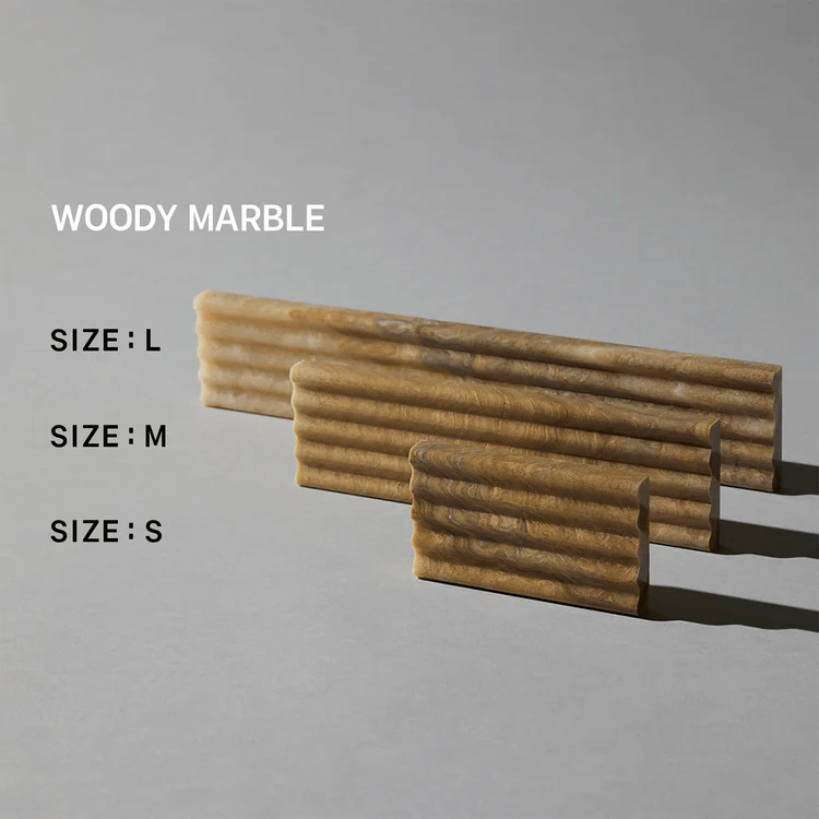 SOAP DISH　ウッディマーブル（L)