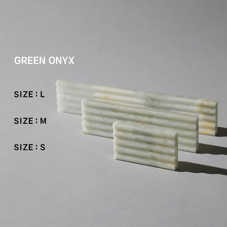 SOAP DISH　グリーンオニキス（S)