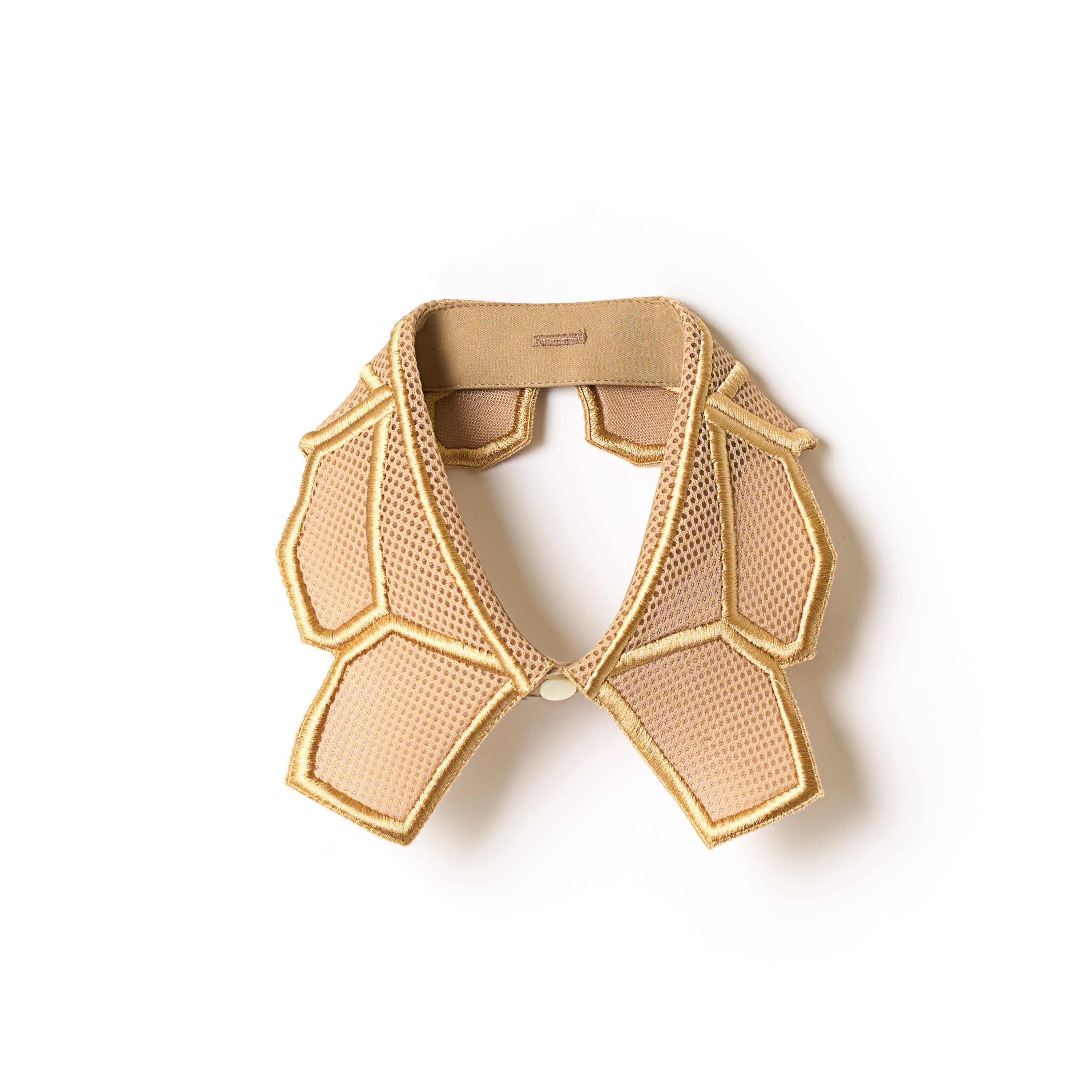 付衿スクエアレース（ベージュ）BOX付　1個