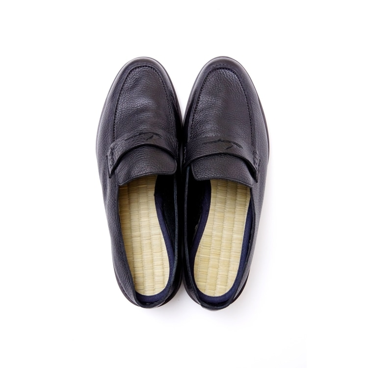 Liberato　畳ローファ―スリッパ　ブラック　27㎝