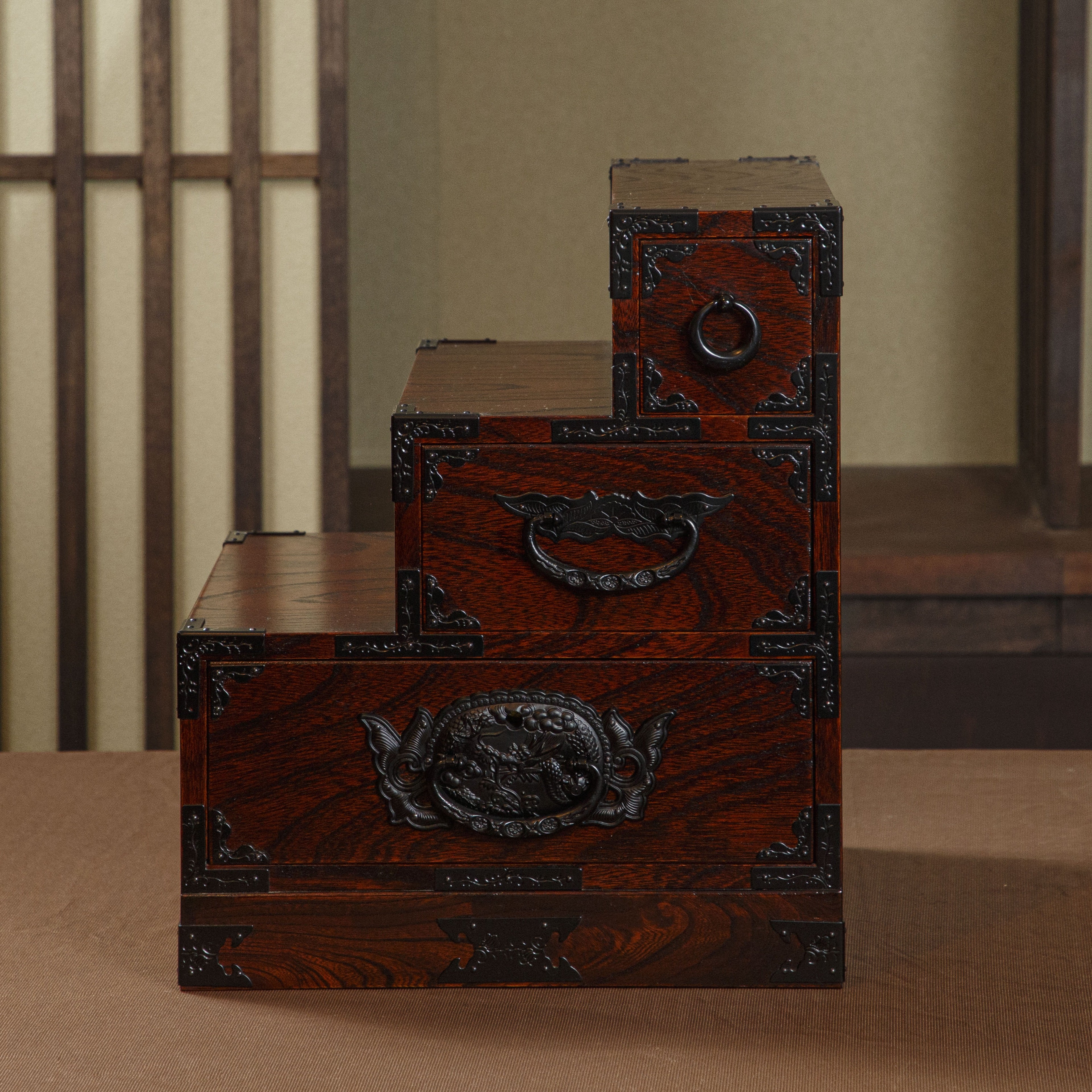 みちのく工芸　M505-2 手元階段箪笥