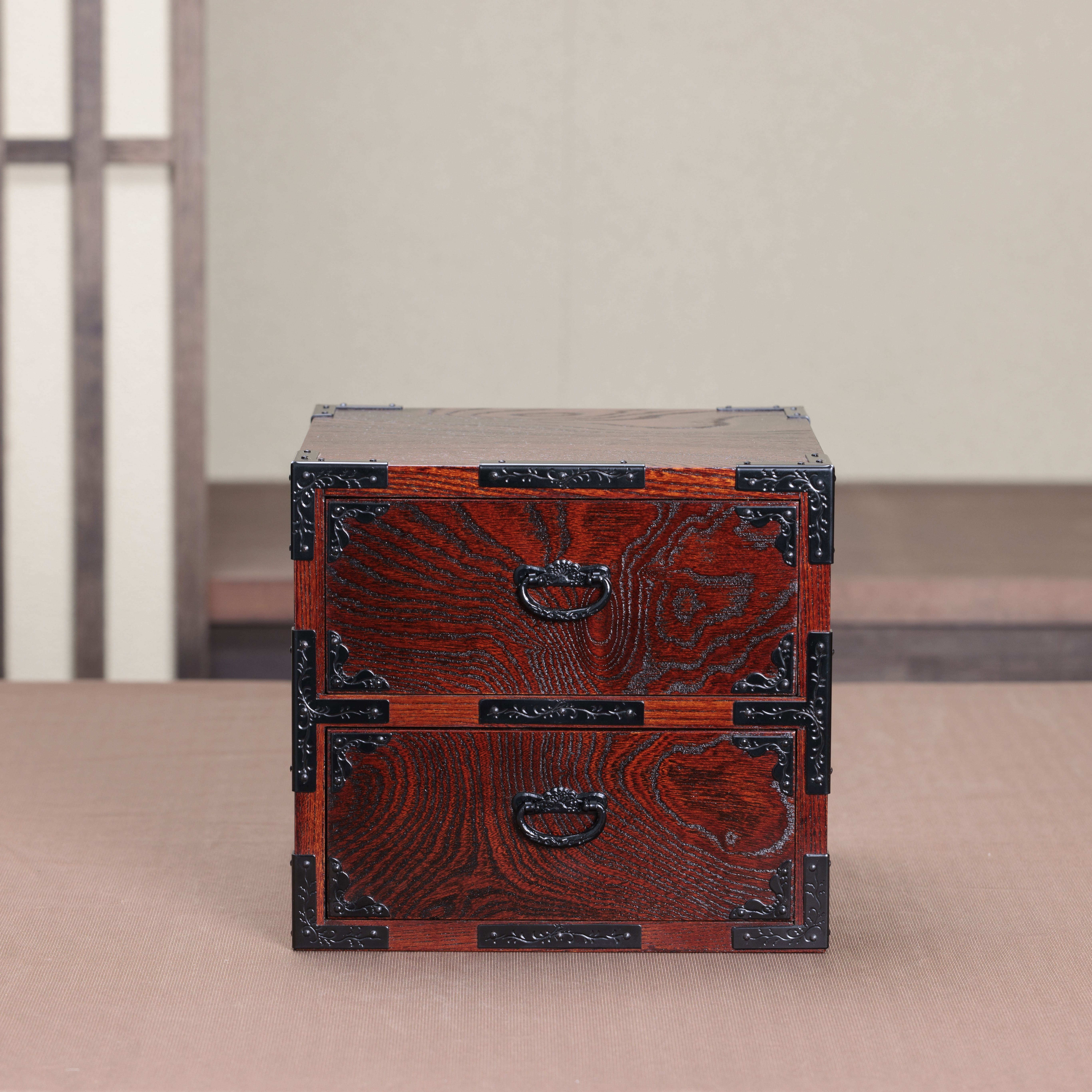 みちのく工芸　M925 手元整理箪笥　２段