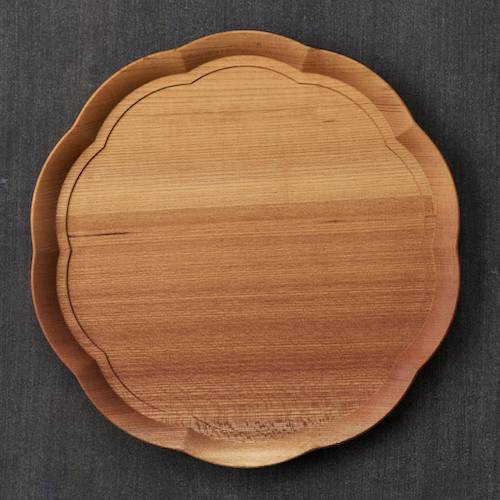 四十沢木材工芸 KITO 輪花盆　中