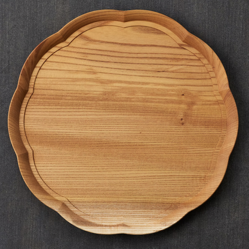 四十沢木材工芸 KITO 輪花盆　大