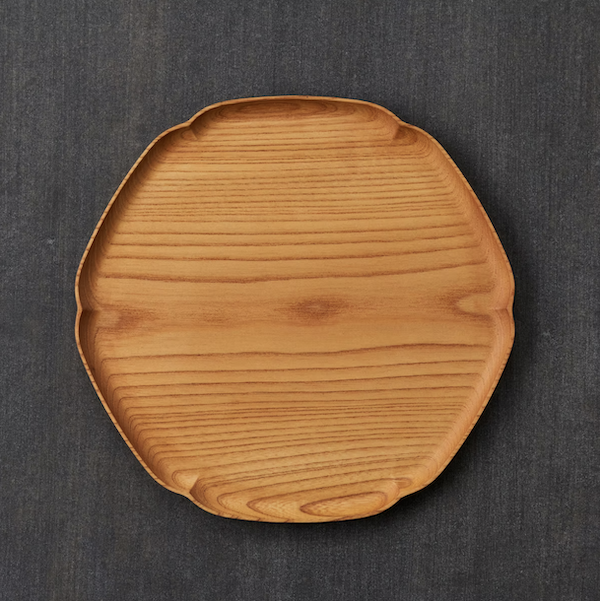 四十沢木材工芸 KITO 雪輪盆　中