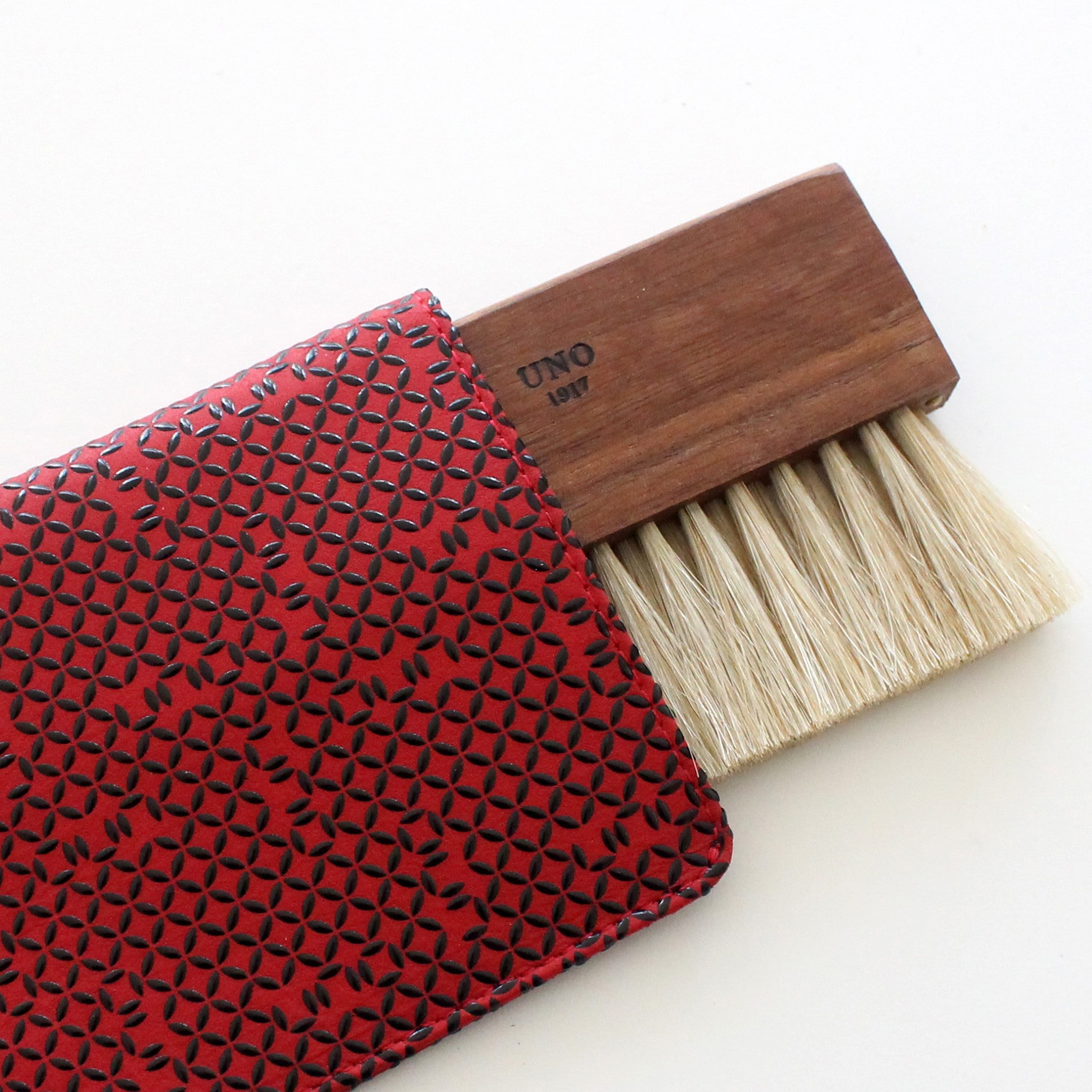 STAND BRUSH 携帯用 ケース付き 赤