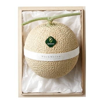 マスクメロン1個（約1.3kg） 桐箱入