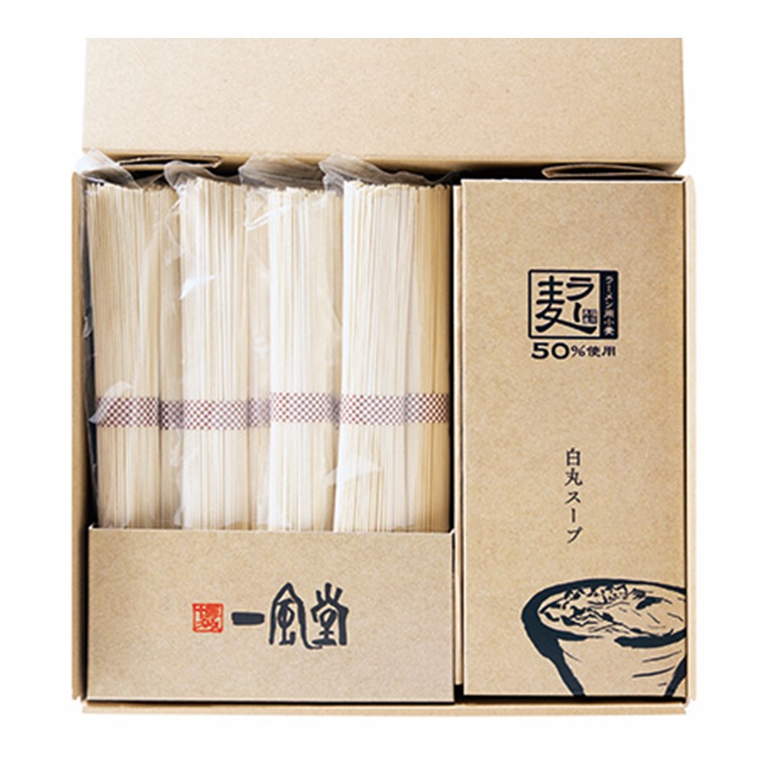 〈博多一風堂〉白丸ラー麦麺セット