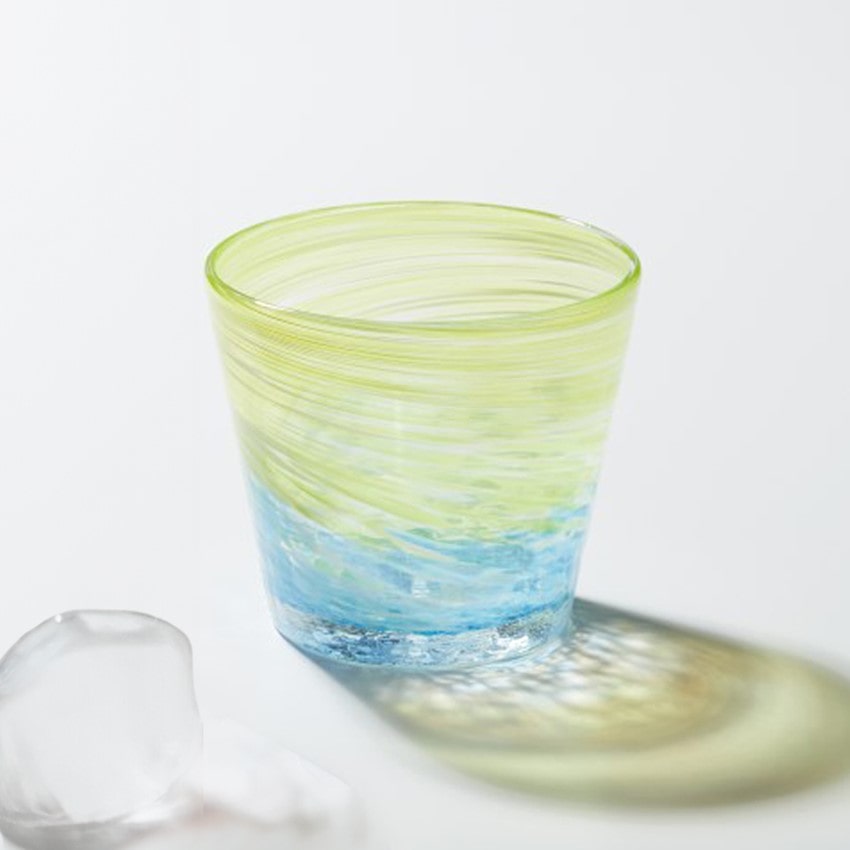 〈琉球硝子〉兼次侃公作　琉球グラス　ターコイズ