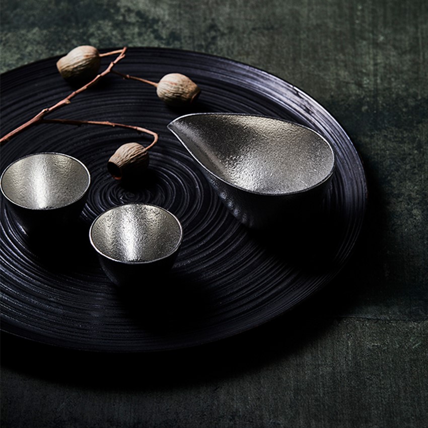 〈能作〉片口 中・ぐい呑2ヶセット