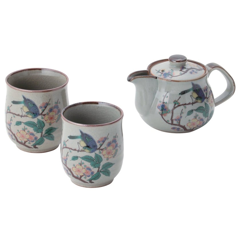 〈九谷焼〉くつろぎ揃 花鳥