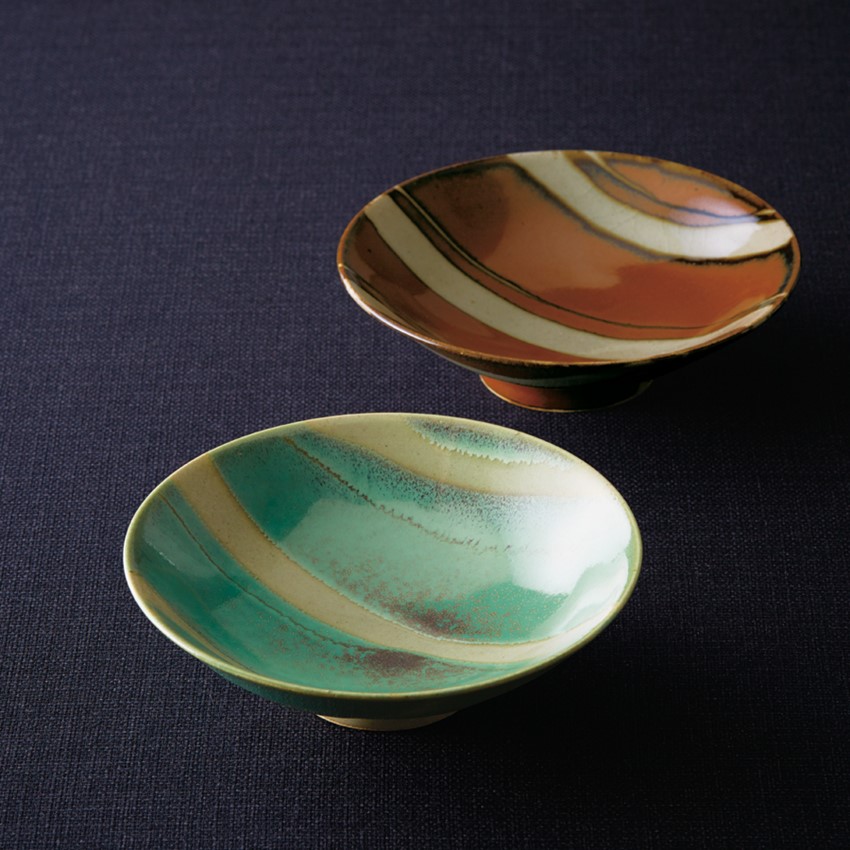 〈益子焼〉中鉢（青磁）