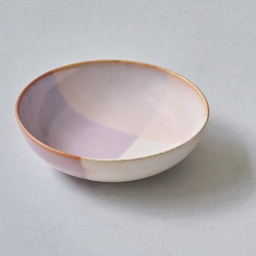 〈萩焼〉ボウルL（ピンク×パープル）