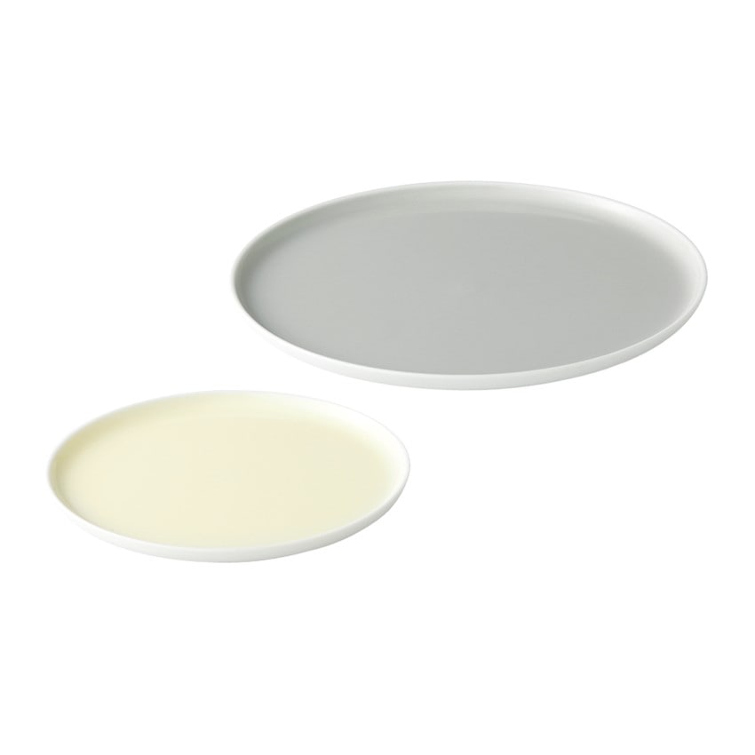 〈1616/arita japan〉S&Bフラットプレートセット（120Yellow ･170Gray）