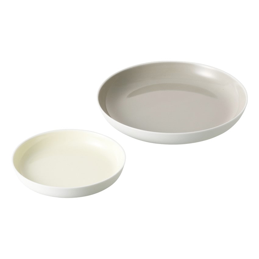 〈1616/arita japan〉S&B　ディーププレートセット（イエロー・グレー）