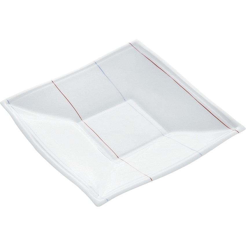 〈波佐見焼〉線彩（立筋）平角皿