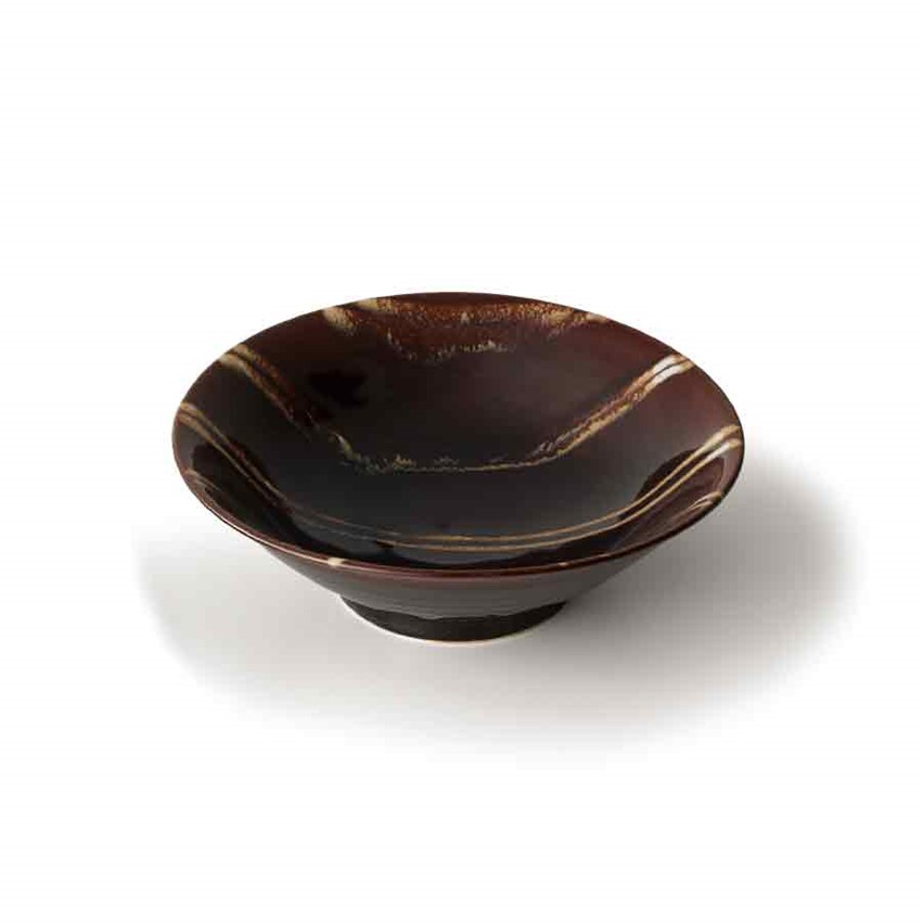 〈益子焼〉中鉢（飴色）