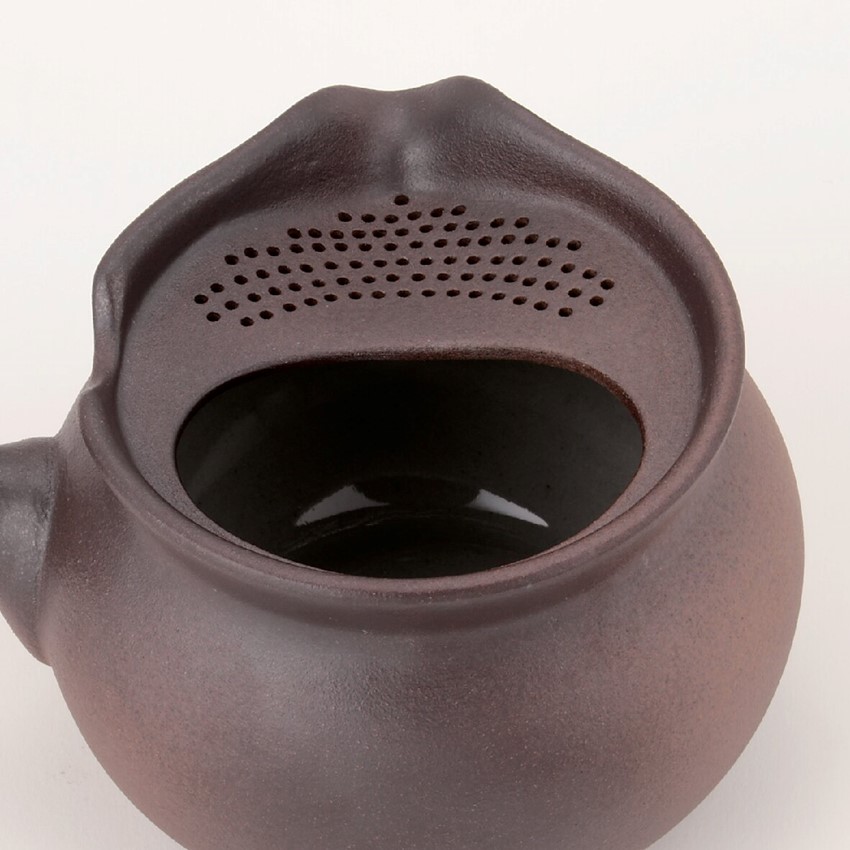 〈萬古焼〉藤総製陶所 急須角焼締め（小）