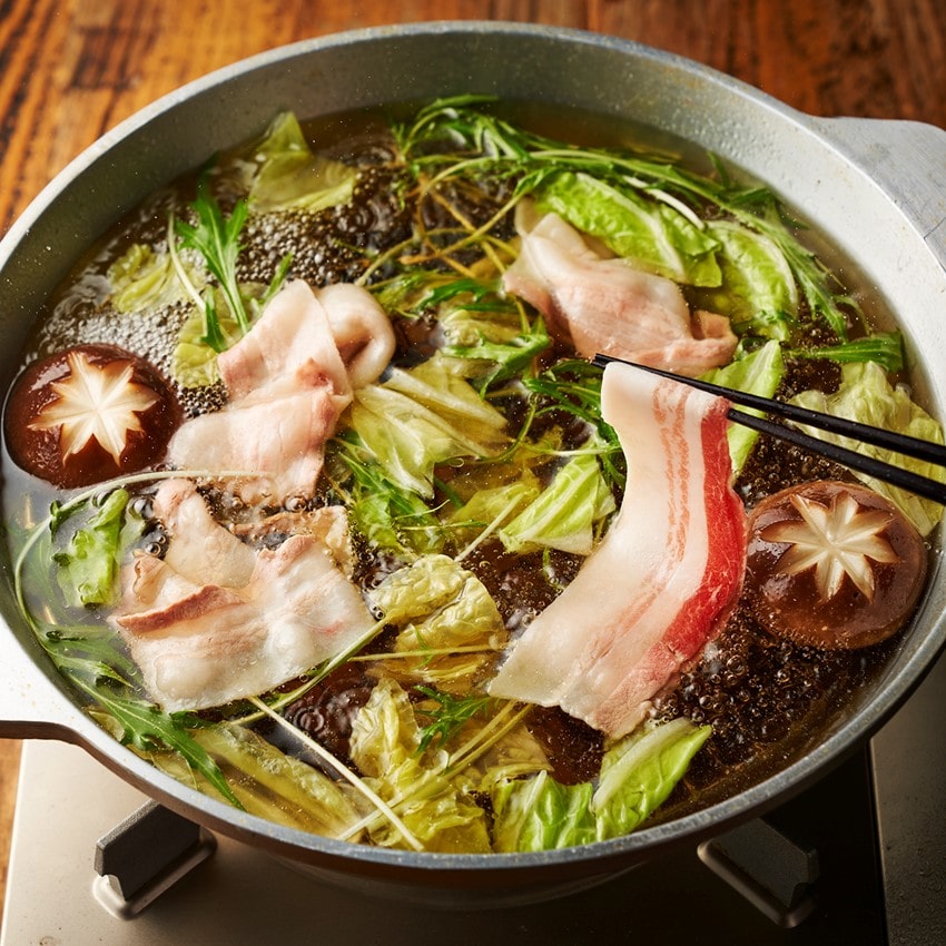 〈IBERICO-YA〉イベリコ豚しゃぶしゃぶ和風だしセット