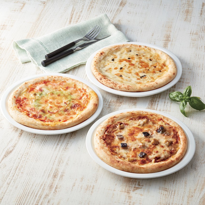 〈リストランテマッサ〉3種のこだわりナポリ風ピッツア Bセット