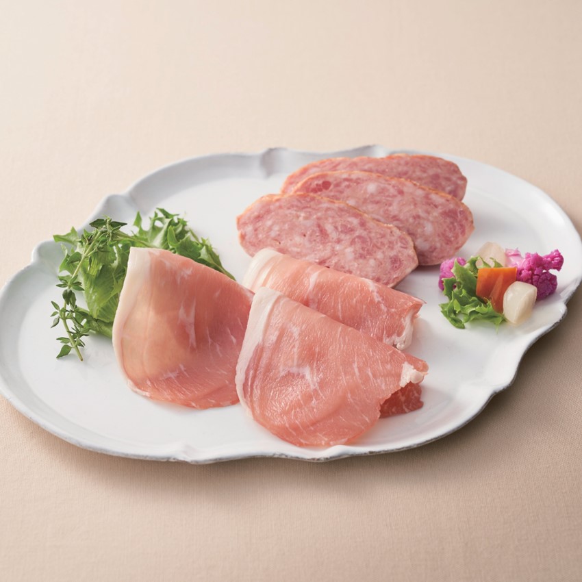 〈鹿児島・ナンチク〉ポークローフ・生ハムセット