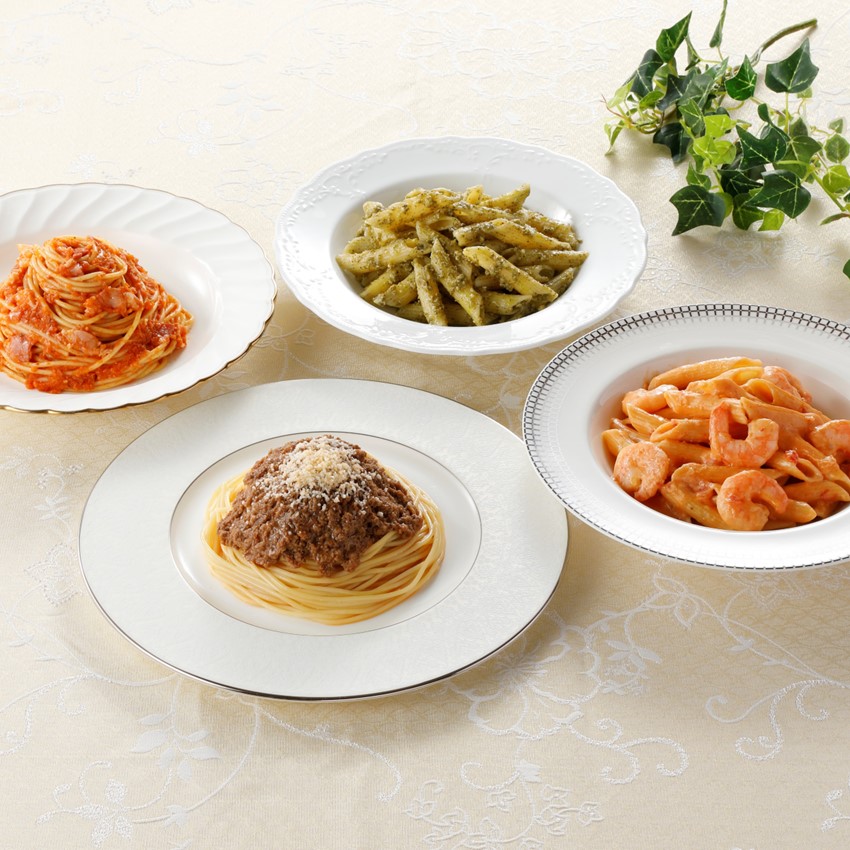 〈東京 アロマフレスカ銀座 原田シェフ監修〉4種のこだわりパスタペンネセット