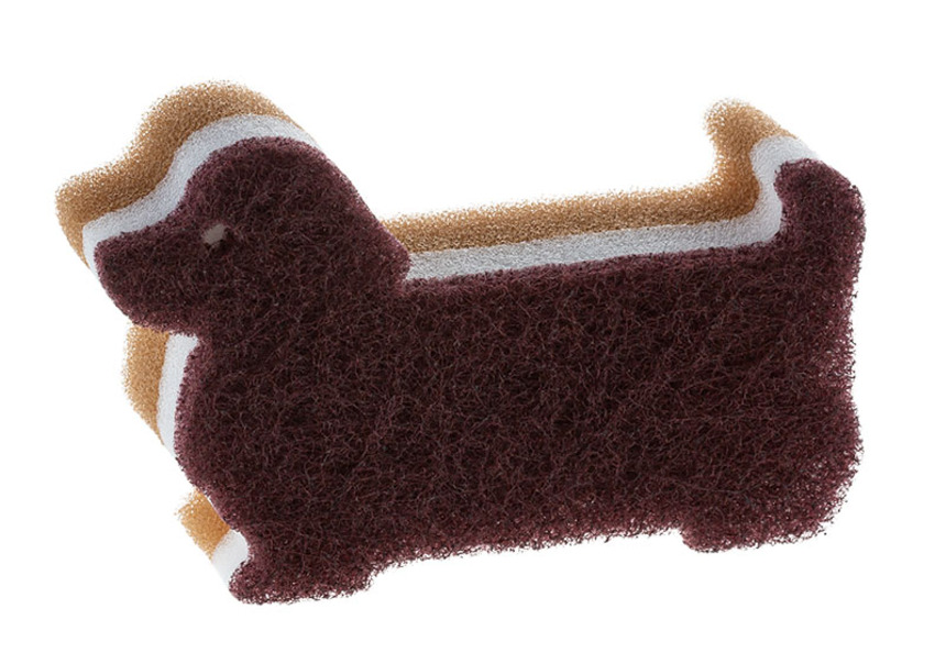 SU キッチンスポンジ ブラウン